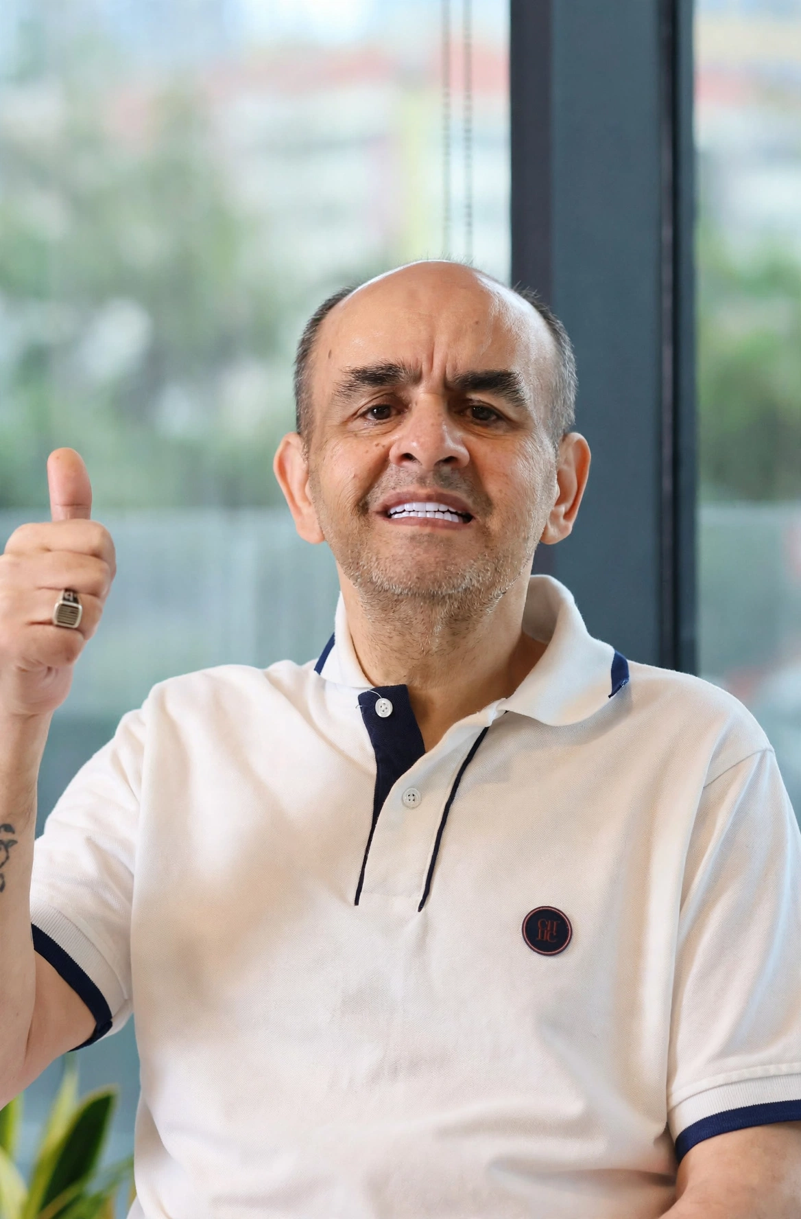 happy dental implant patient after successful recovery and return to normal life